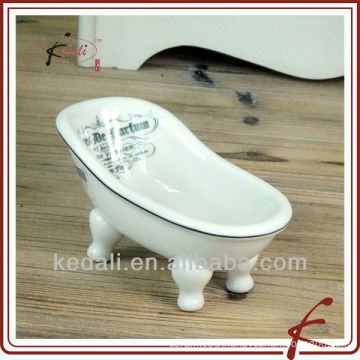 White Glaze Ceramic bathroom soap dish